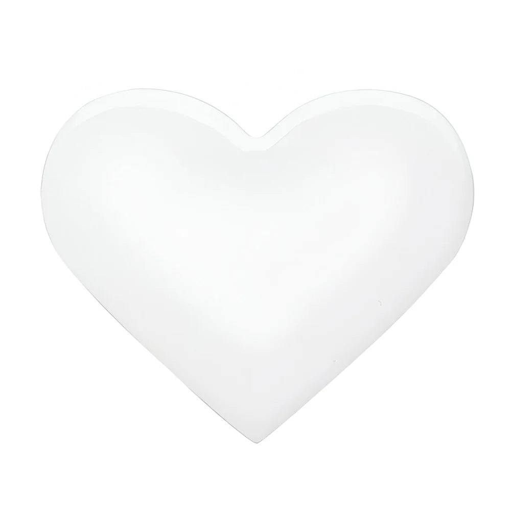 FULL CARTON - 144 x Ceramic Coasters - HEART - 9cm x 11cm - Cork Base