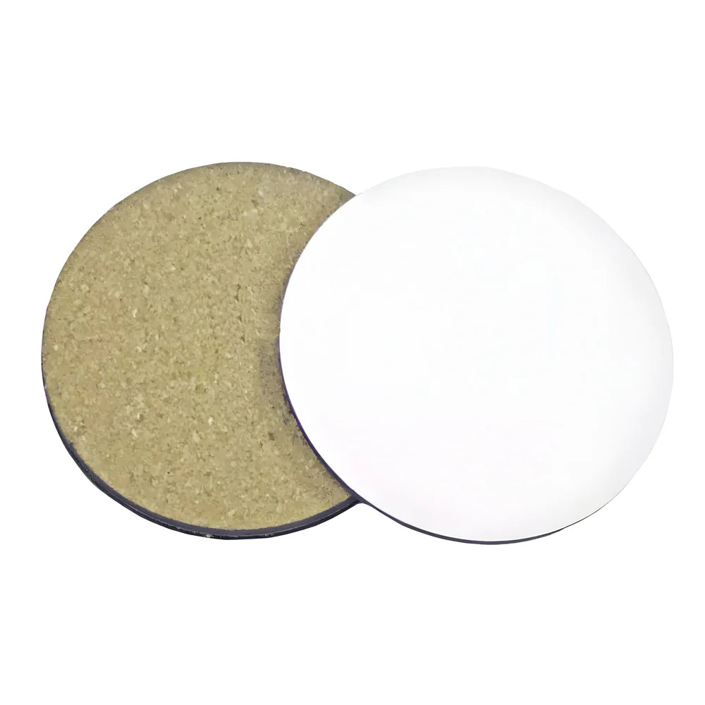 FULL CARTON - 144 x Coasters - Ceramic - Round - 10.5cm - Cork Base
