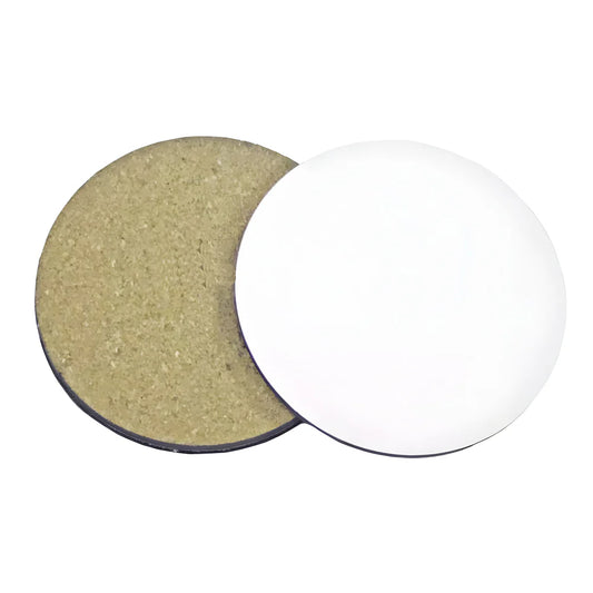 FULL CARTON - 144 x Coasters - Ceramic - Round - 10.5cm - Cork Base