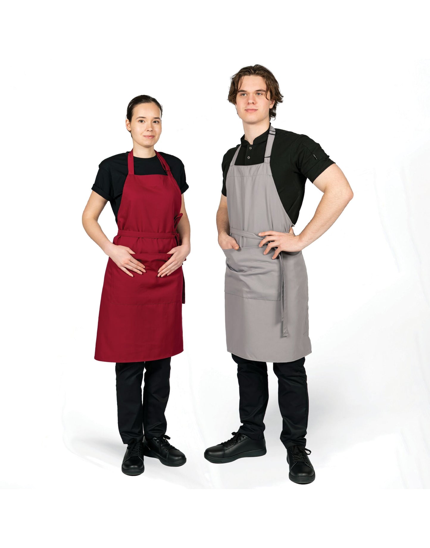 Recycled Bib Apron With Pocket