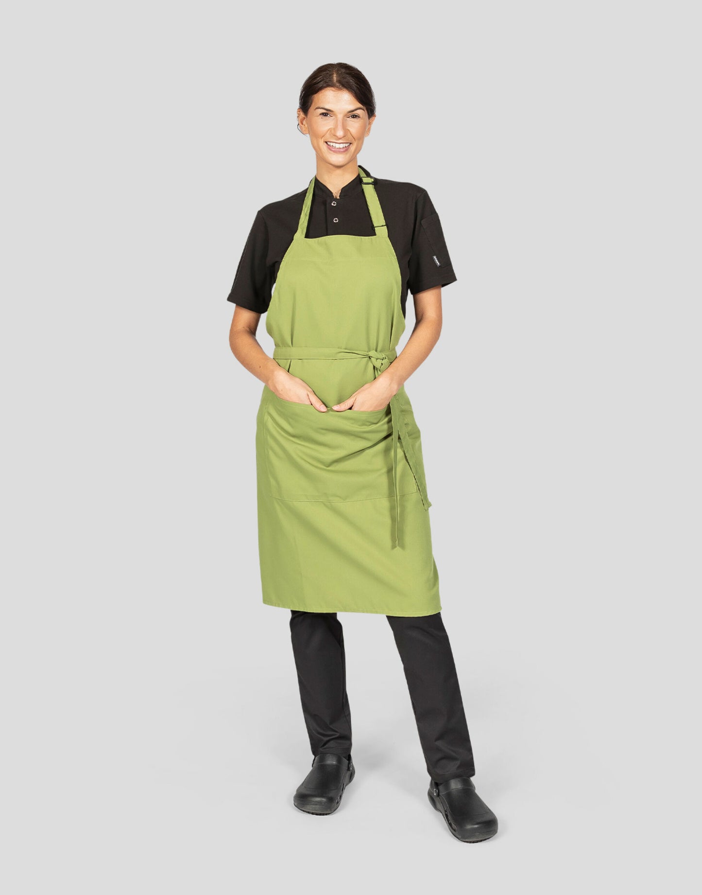 Recycled Bib Apron With Pocket