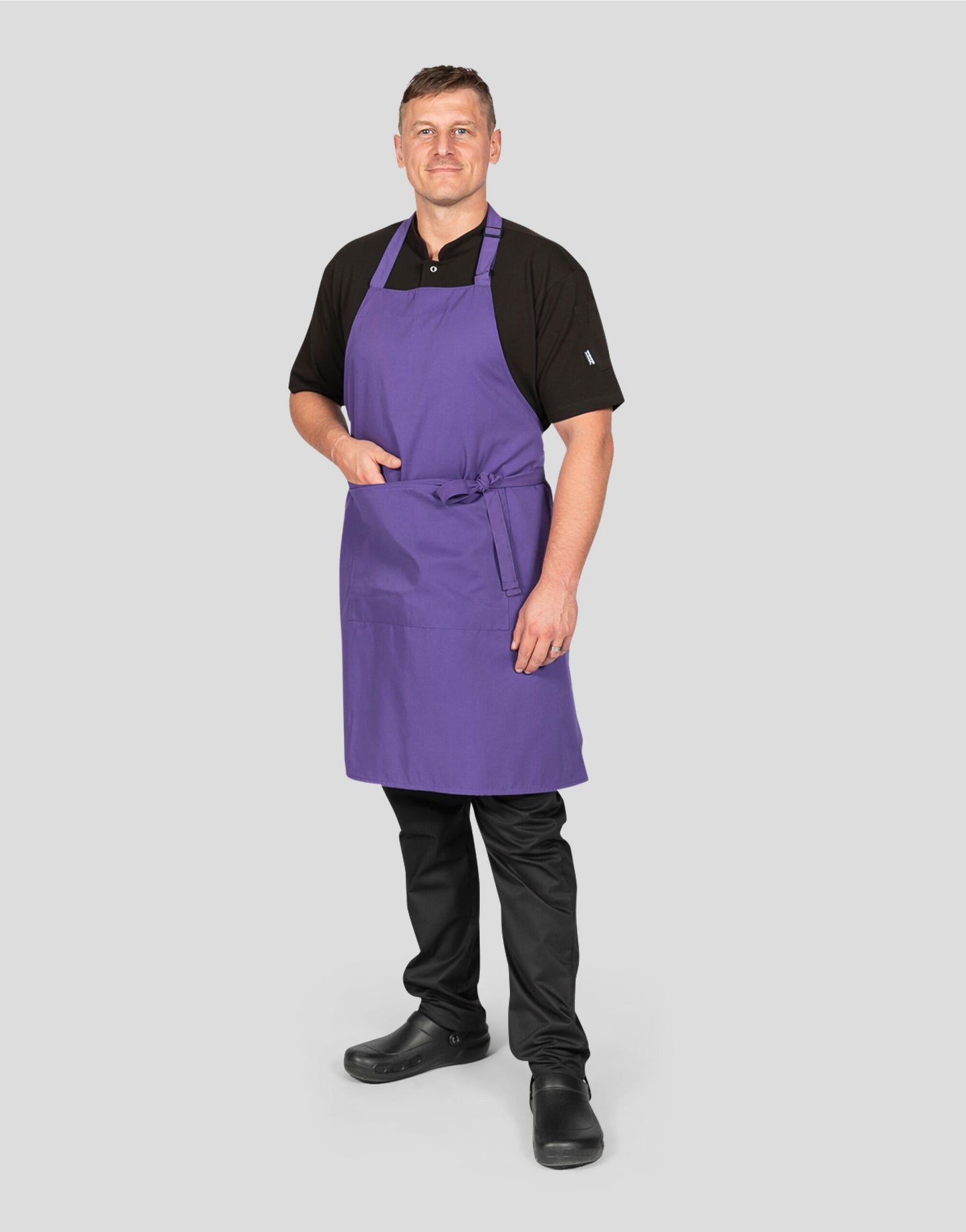 Recycled Bib Apron With Pocket
