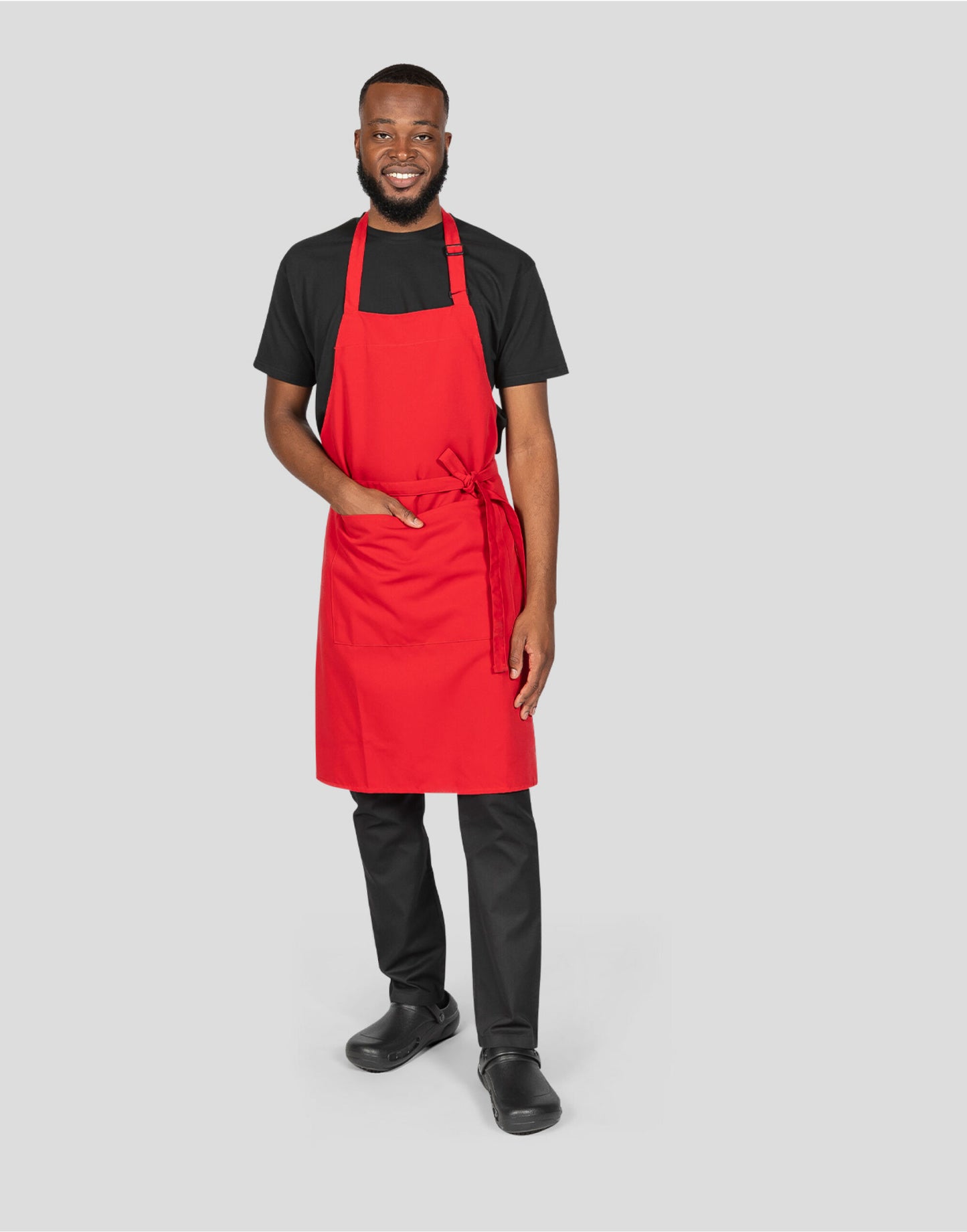 Recycled Bib Apron With Pocket