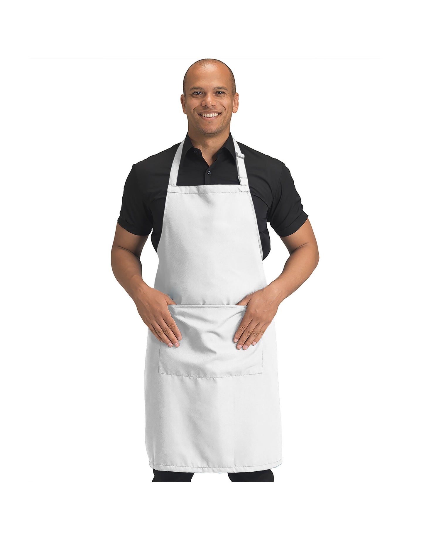 Recycled Bib Apron With Pocket