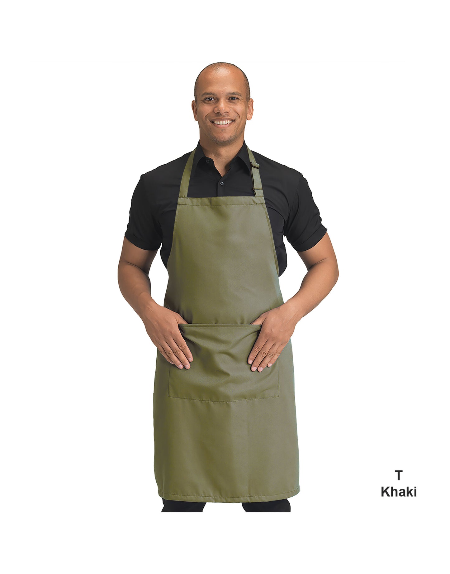 Recycled Bib Apron With Pocket