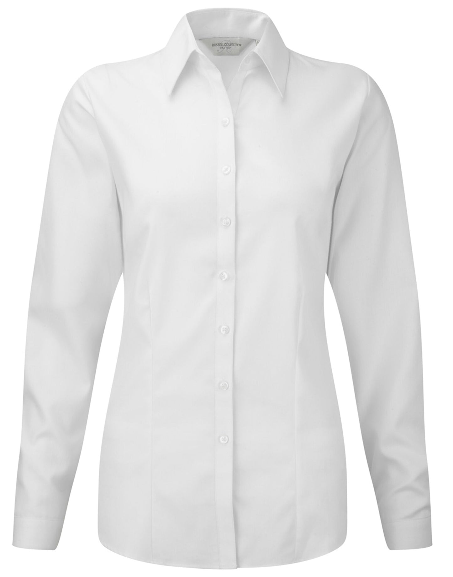 Ladies' L/Sleeve Herringbone Shirt