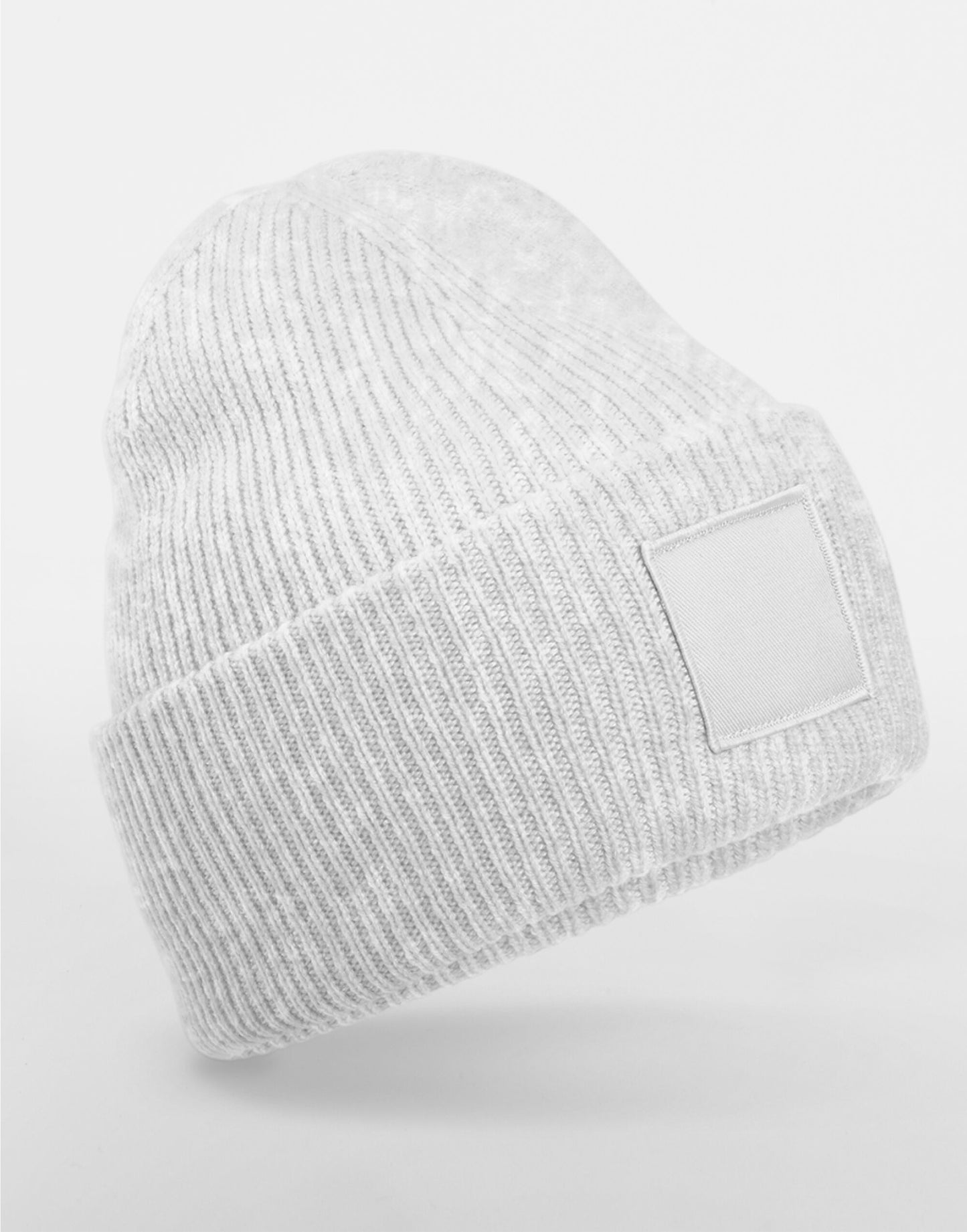 Deep Cuffed Tonal Patch Beanie
