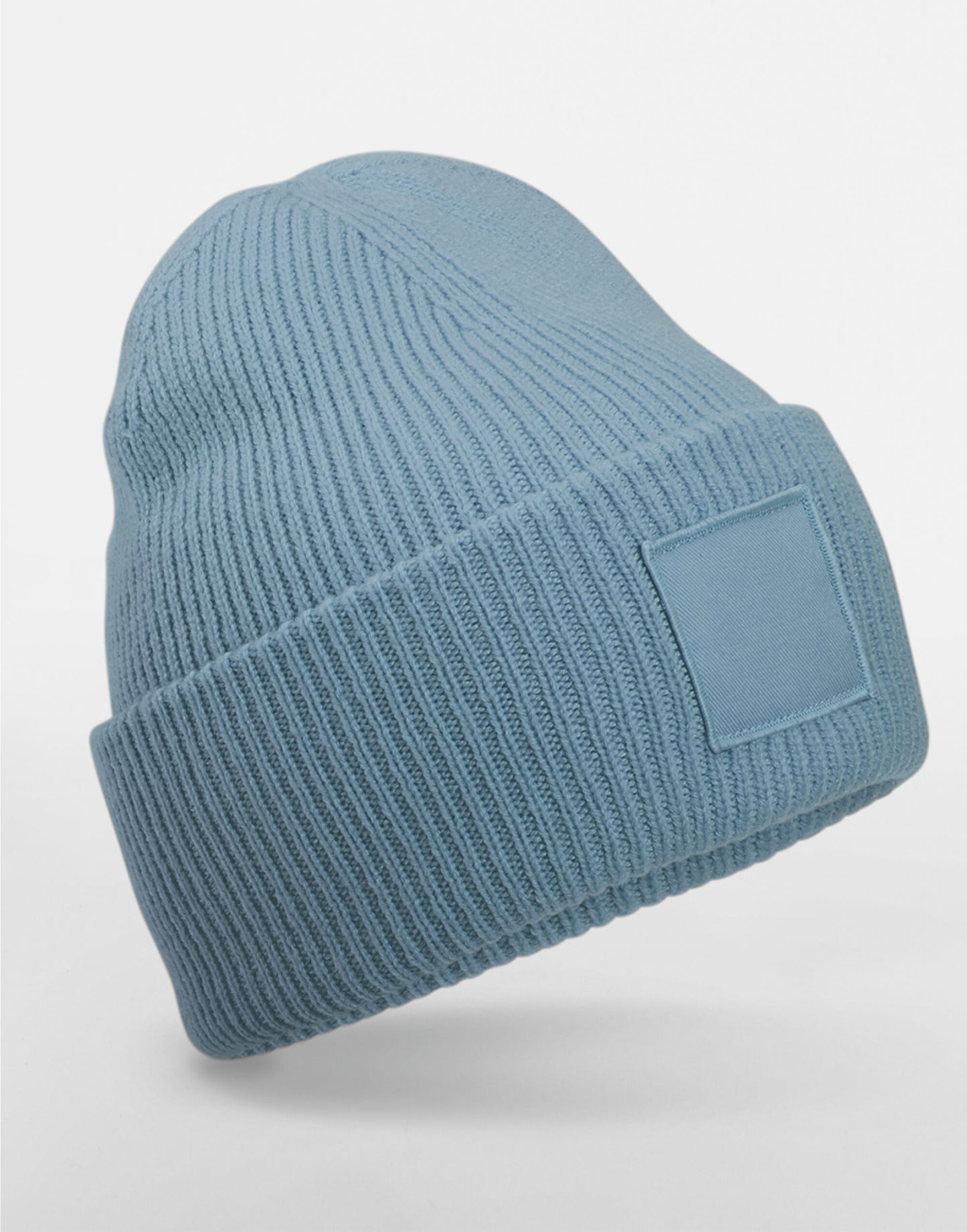 Deep Cuffed Tonal Patch Beanie