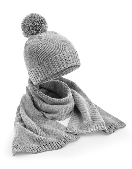 Knitted Scarf & Beanie Gift Set