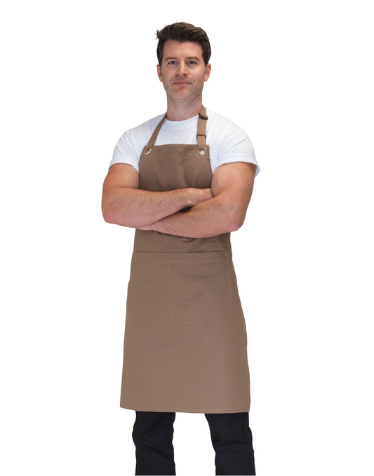 Canvas Bib Apron With Pocket