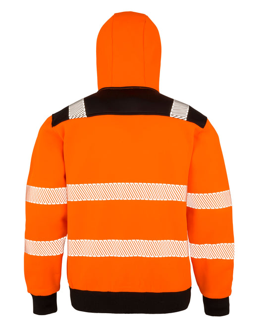 Recycled Zipped Safety Hoody