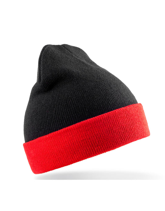 Recycled Black Compass Beanie
