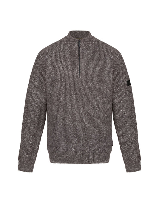 Soloman Zip Neck Knitted Pullove