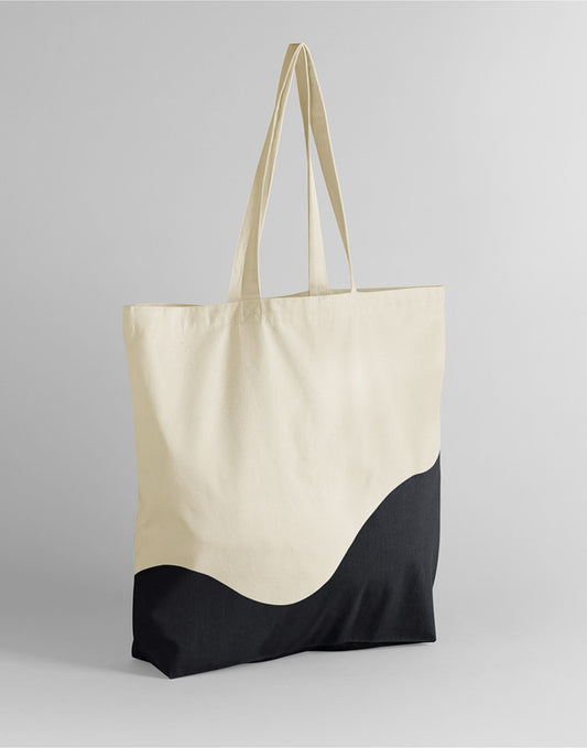 Wave Print Maxi Tote