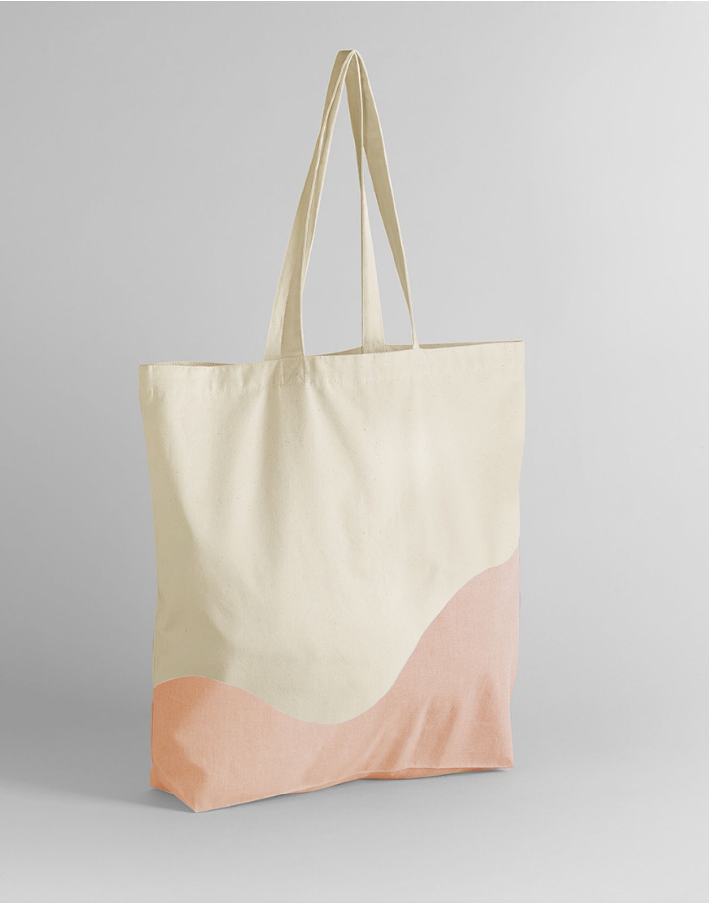 Wave Print Maxi Tote
