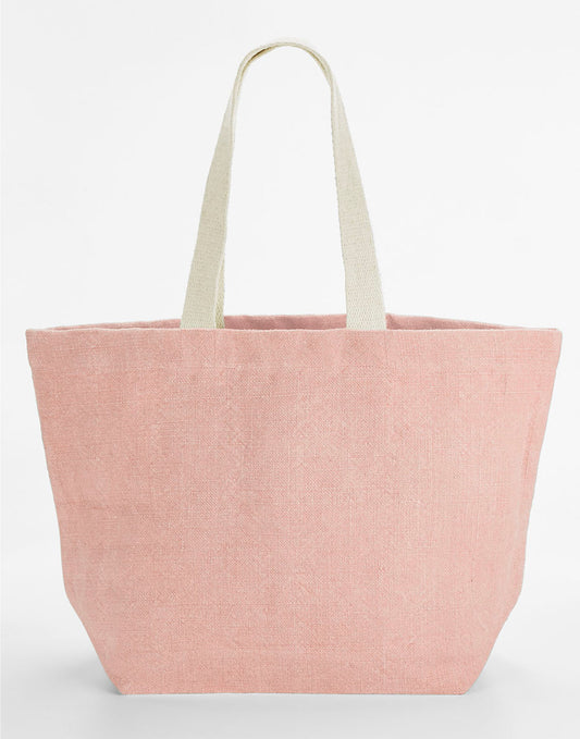 Soft Washed Jute Beach Bag