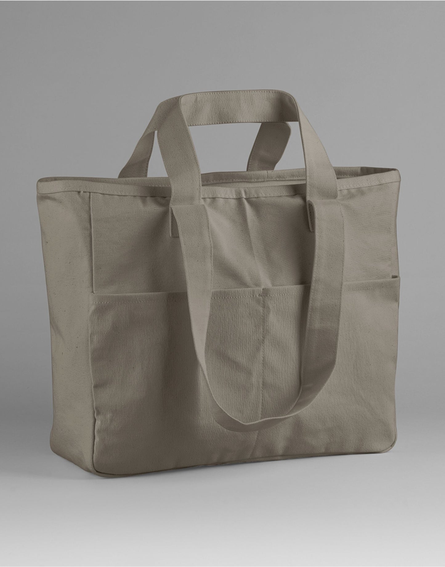 Double Handle Cargo Pocket Tote