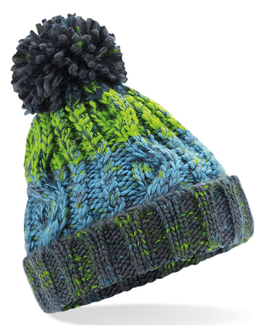 Junior Corkscrew Pom Pom Beanie