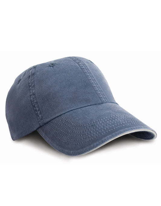 Washed Fine Line Cotton Cap