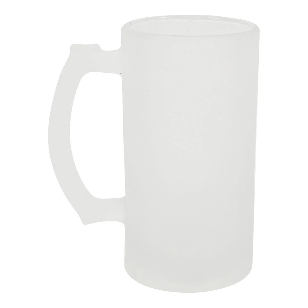 Mugs - Glass - FROSTED - Box of 2 x 16oz 'Trigger' Beer Steins