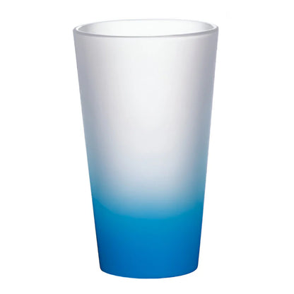 Mugs - Glass - CONE - GRADIENT 17oz Glass - LIGHT BLUE