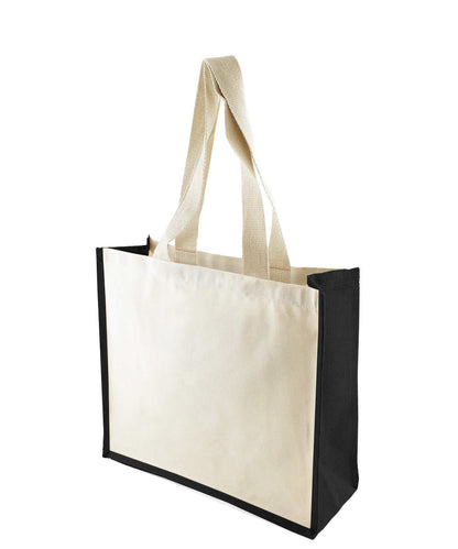 KONGONI Canvas with Dyed Jute Gussets Bag