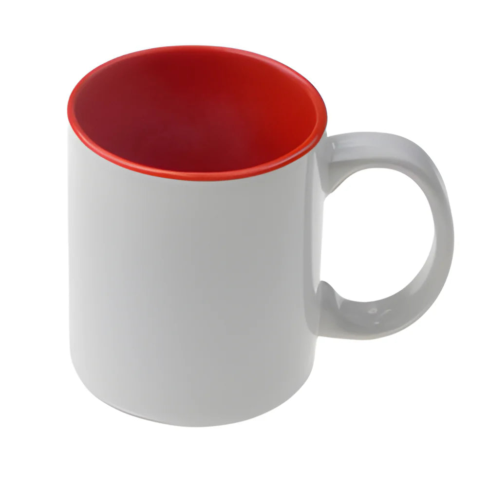 Mugs - 11oz - Two Tone Colored Mugs - Red