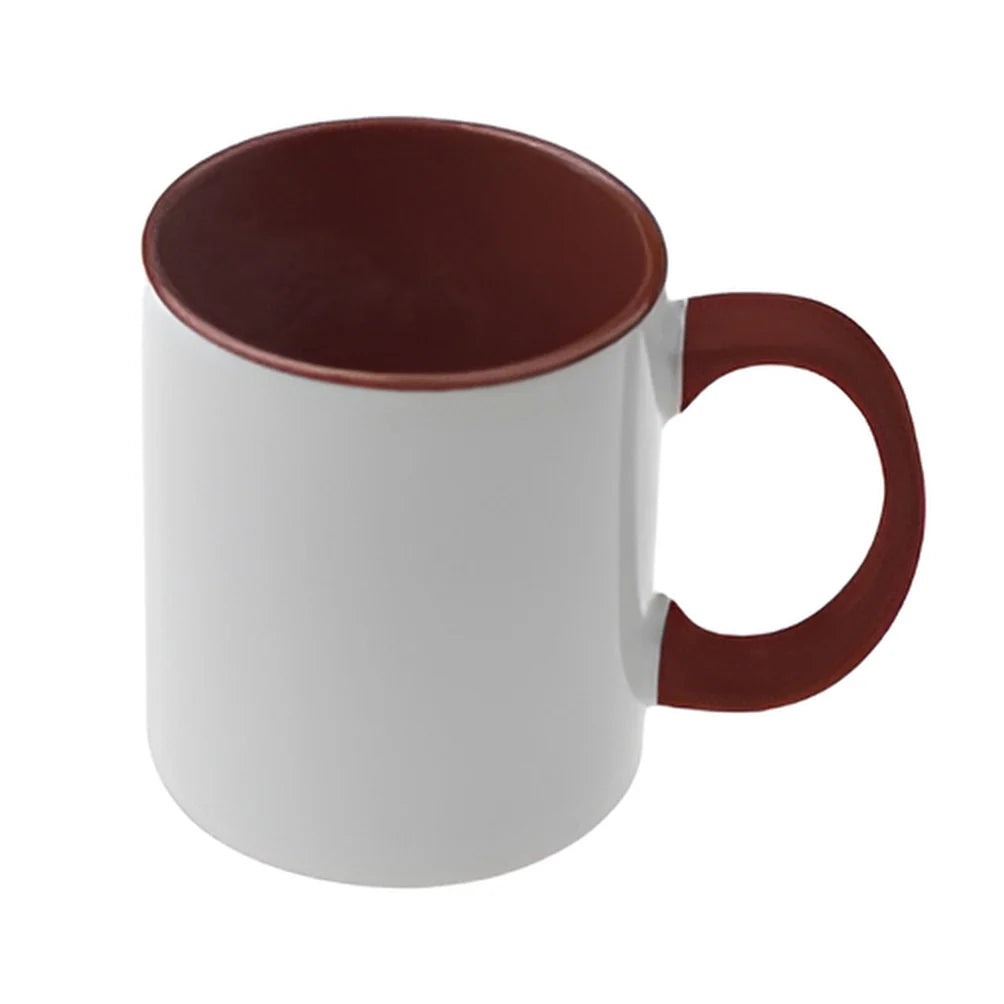 Mugs - 11oz - Inner and Handle Colored - Maroon