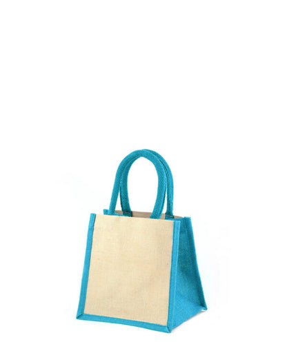 MINI JUKO Laminated Jutton Bag with Jute Gussets