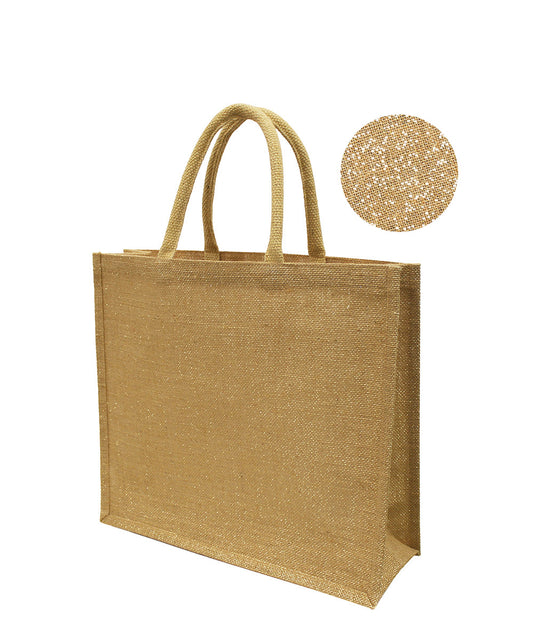 SUNGURU Laminated Lurex Jute Bag