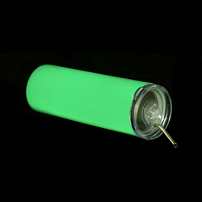 Water Bottles - GLOW IN DARK - 600ml - GREEN - Stainless Steel