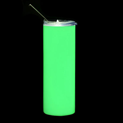 Water Bottles - GLOW IN DARK - 600ml - GREEN - Stainless Steel