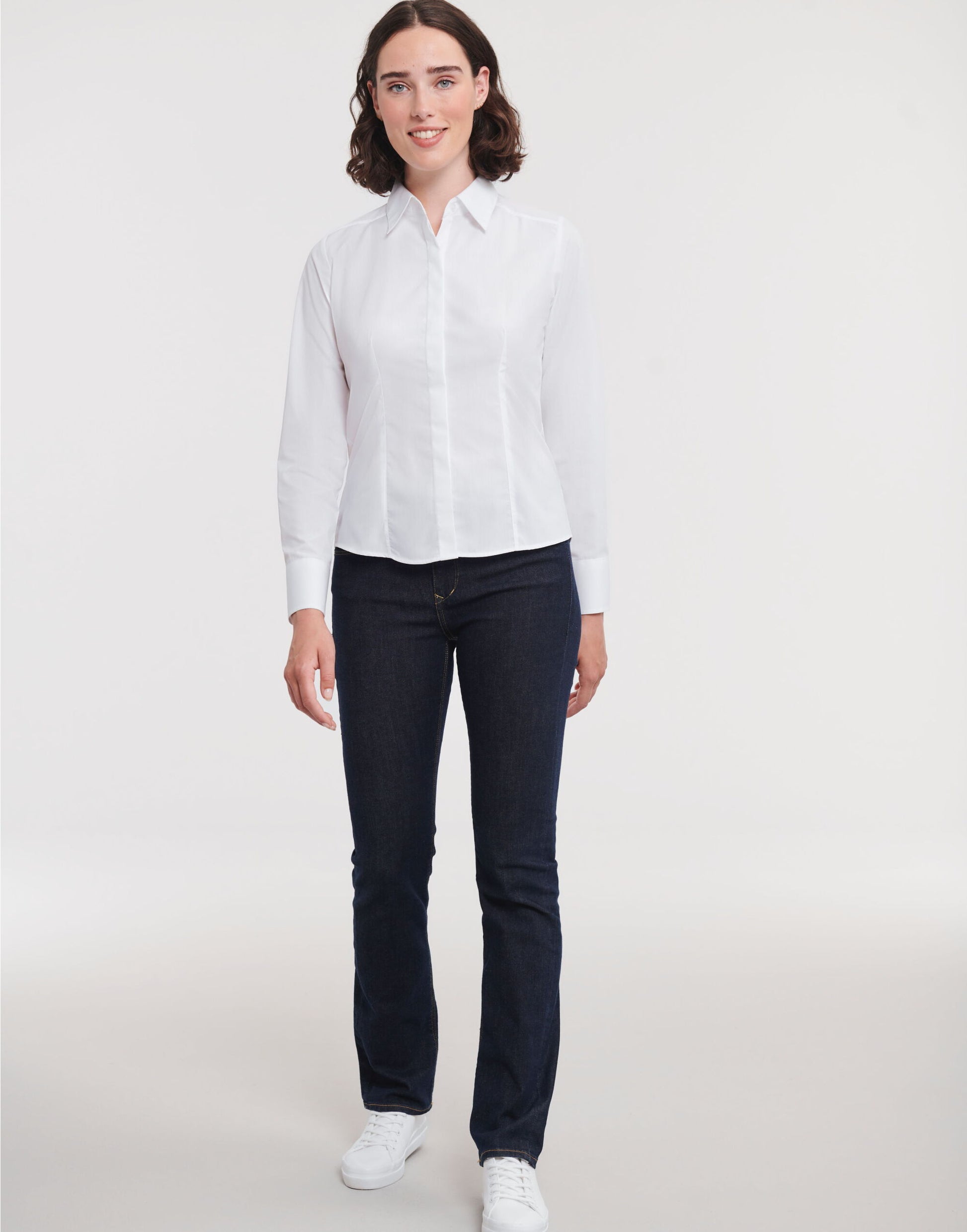 Ladies' L/Sleeve Polycotton Shirt