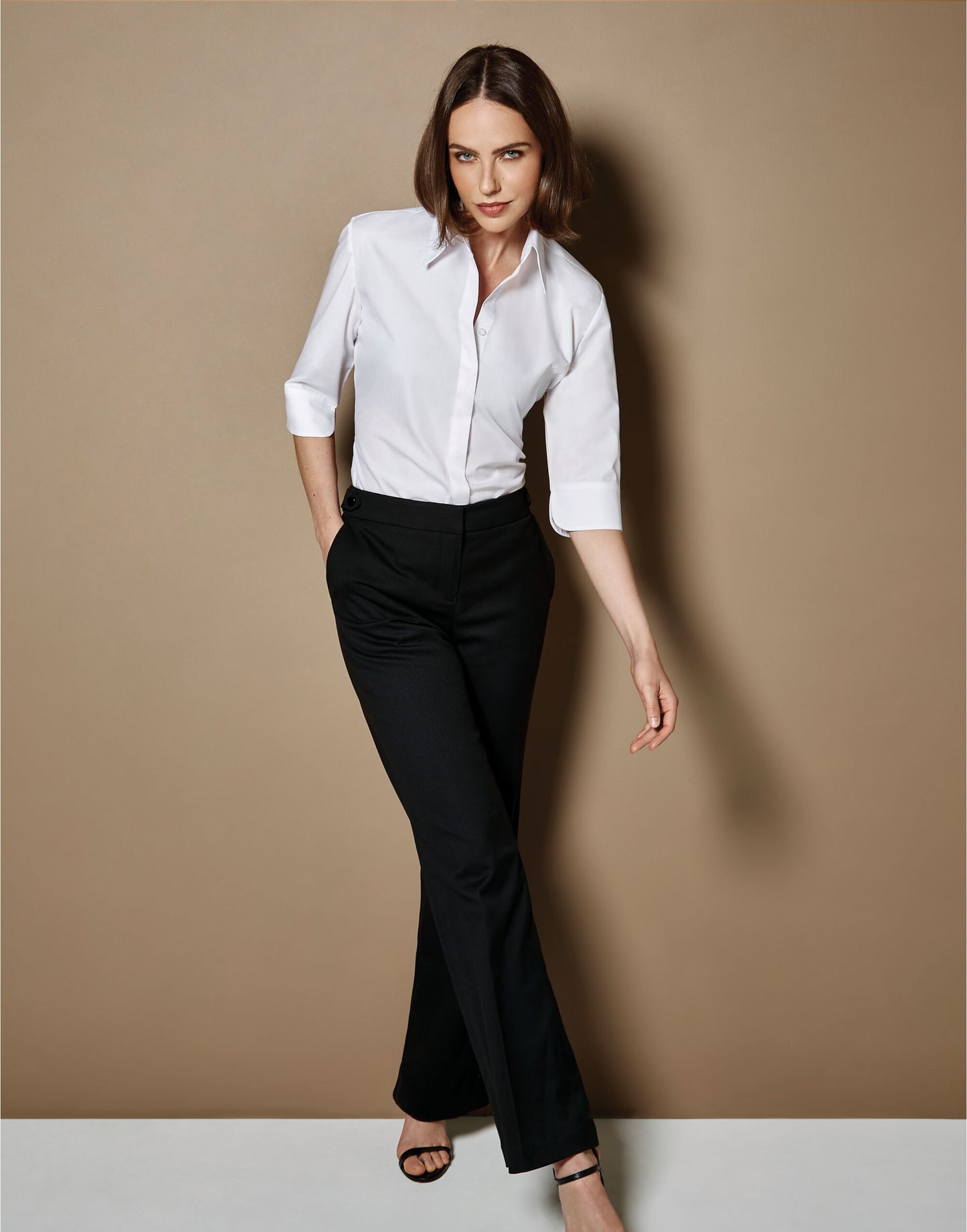 Tailored Fit 3/4 Sleeve Blouse