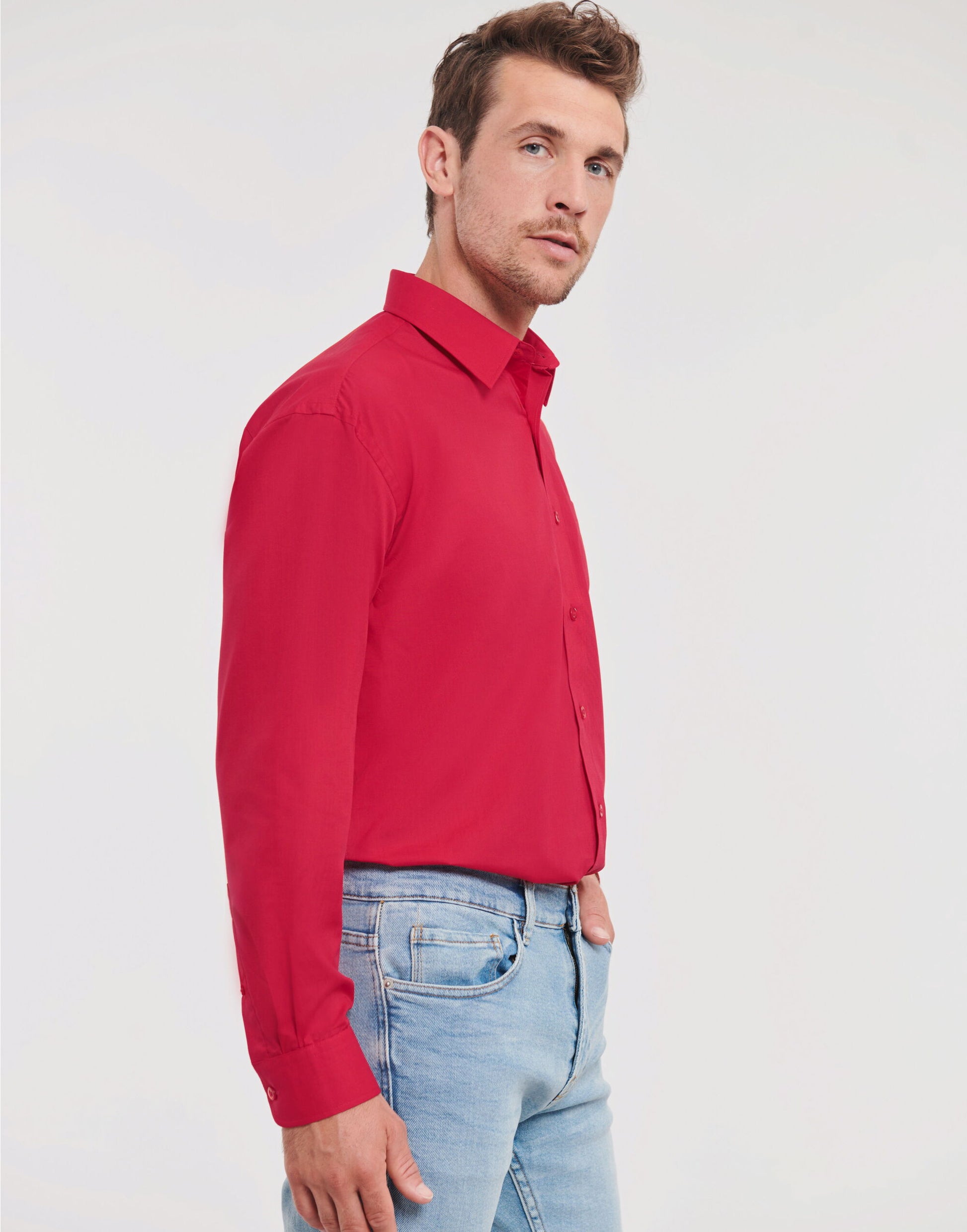 Men's L/Sleeve Polycotton Shirt