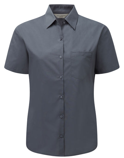 Ladies' S/Sleeve Polycotton Shirt