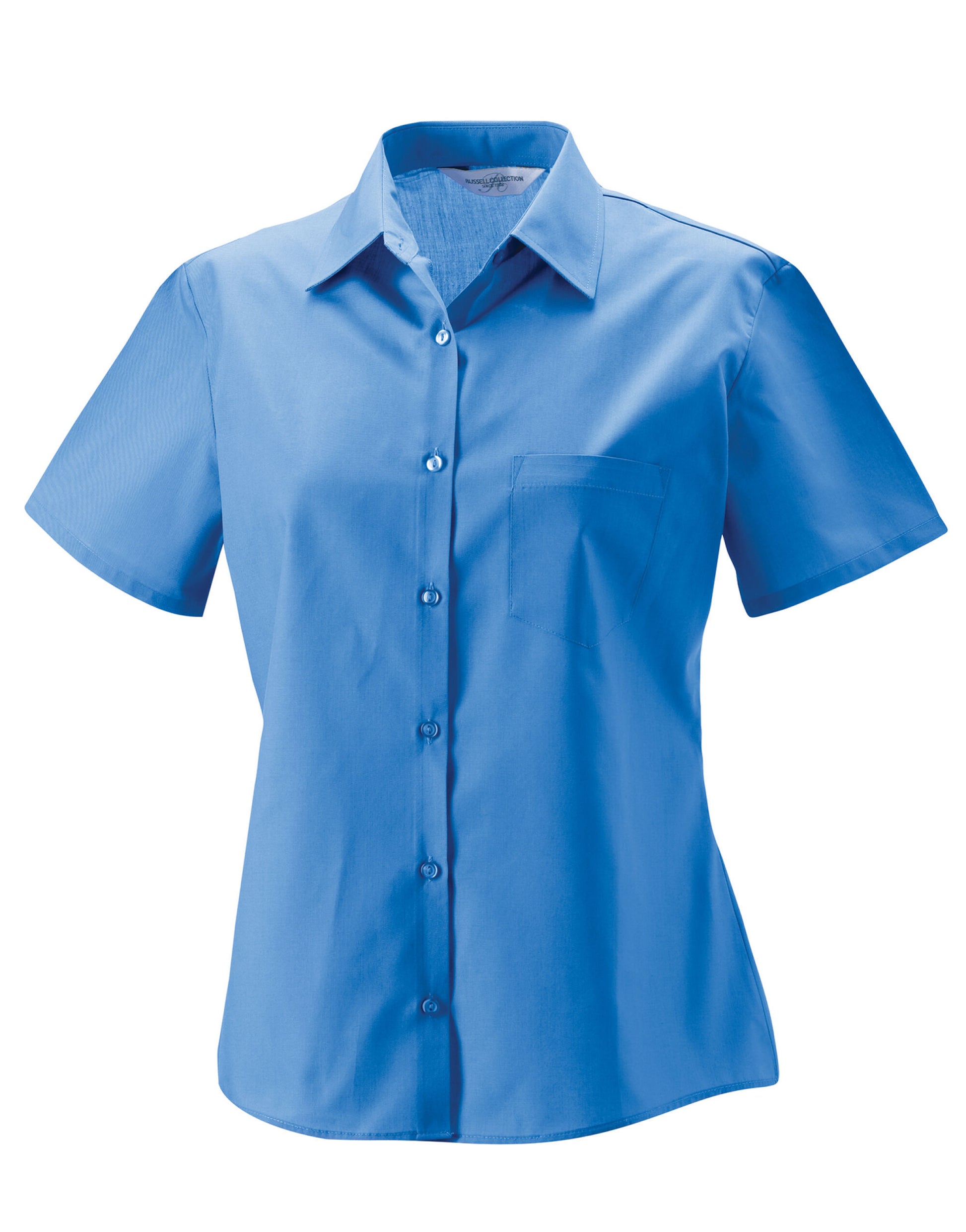 Ladies' S/Sleeve Polycotton Shirt