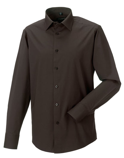 Men's L/Sleeve Fitted Stretch Shirt