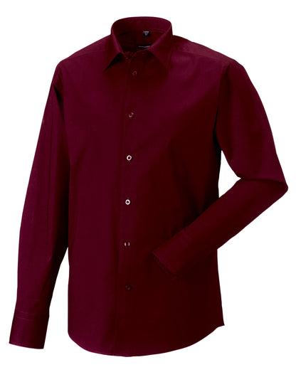 Men's L/Sleeve Fitted Stretch Shirt