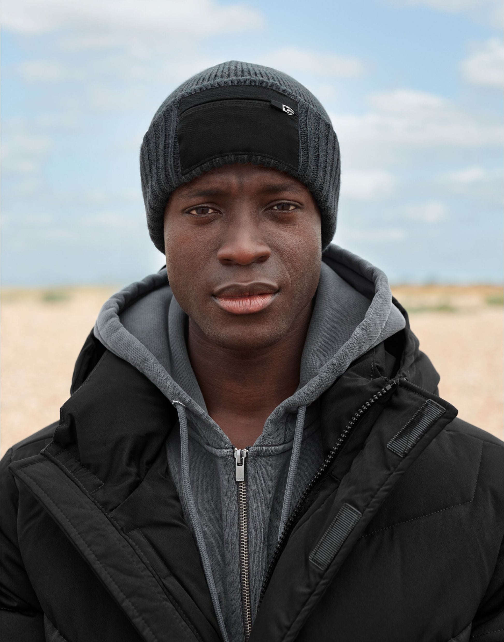 Zip Patch Beanie