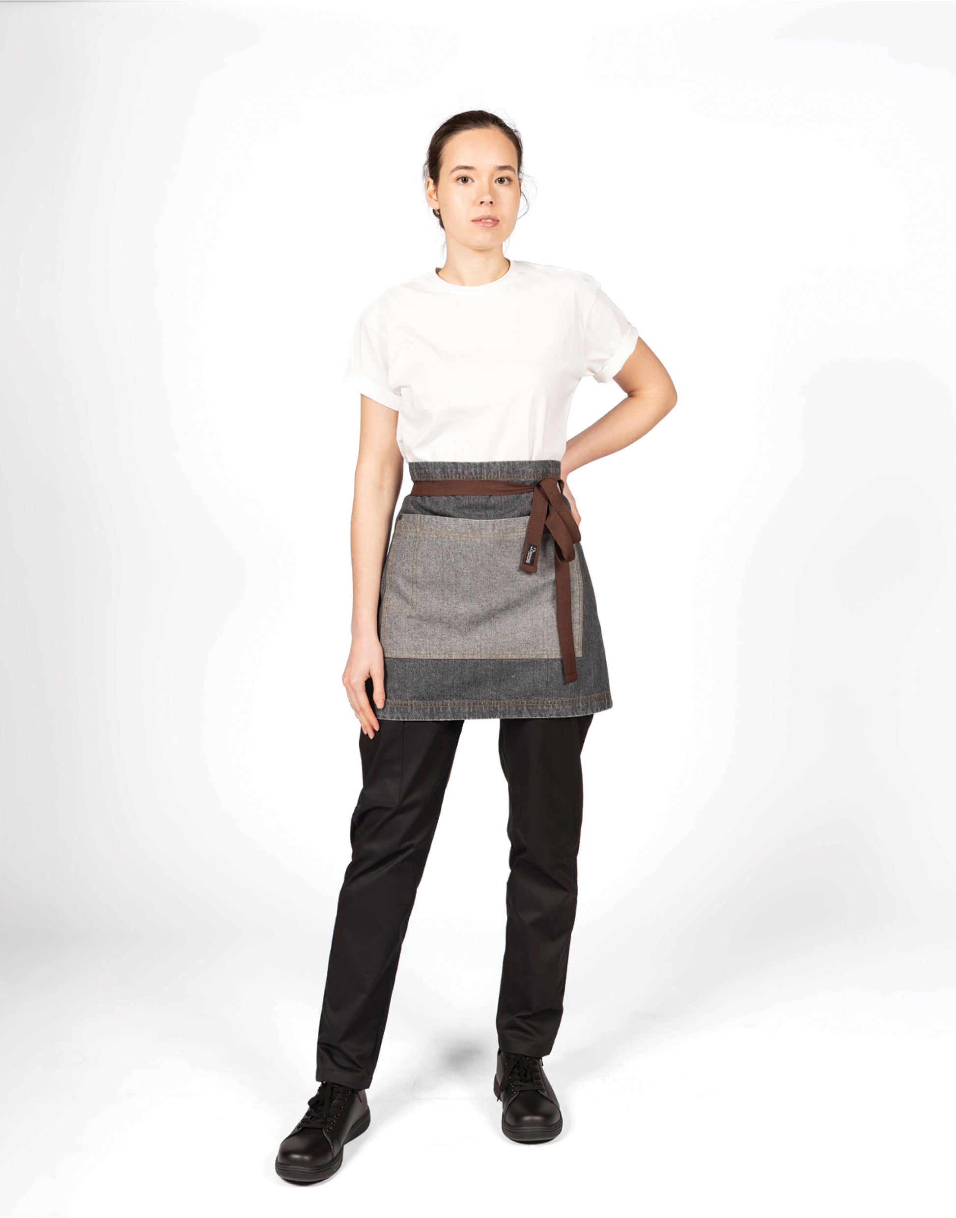 100% Cotton Contrast Waist Apron