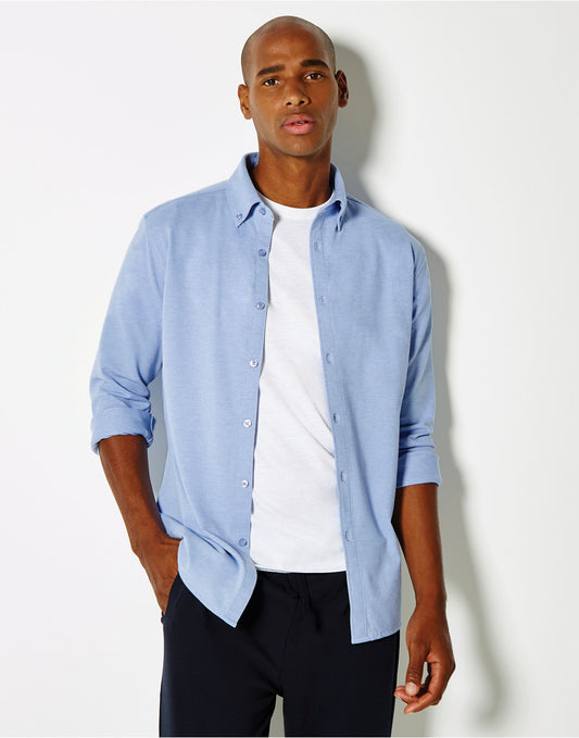 Tailored Fit Superwash Pique Shirt (LS)