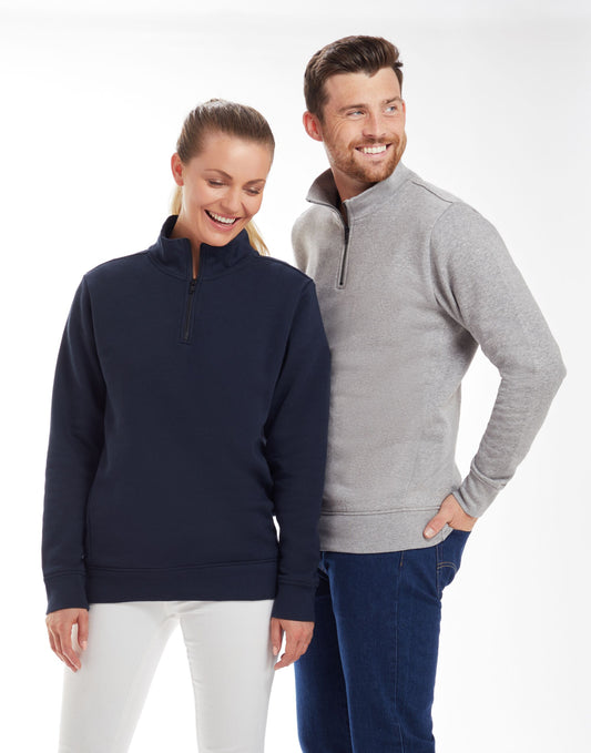 Unisex Organic 1/4 Zip Sweat
