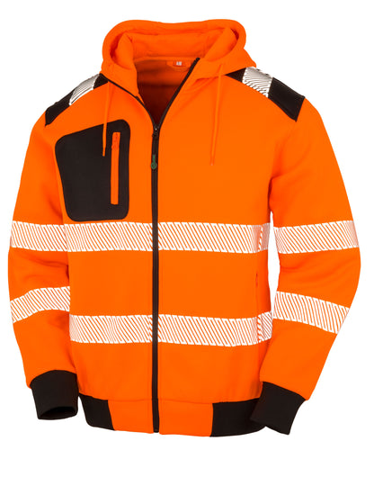 Result Recycled Zipped Safety Hoody