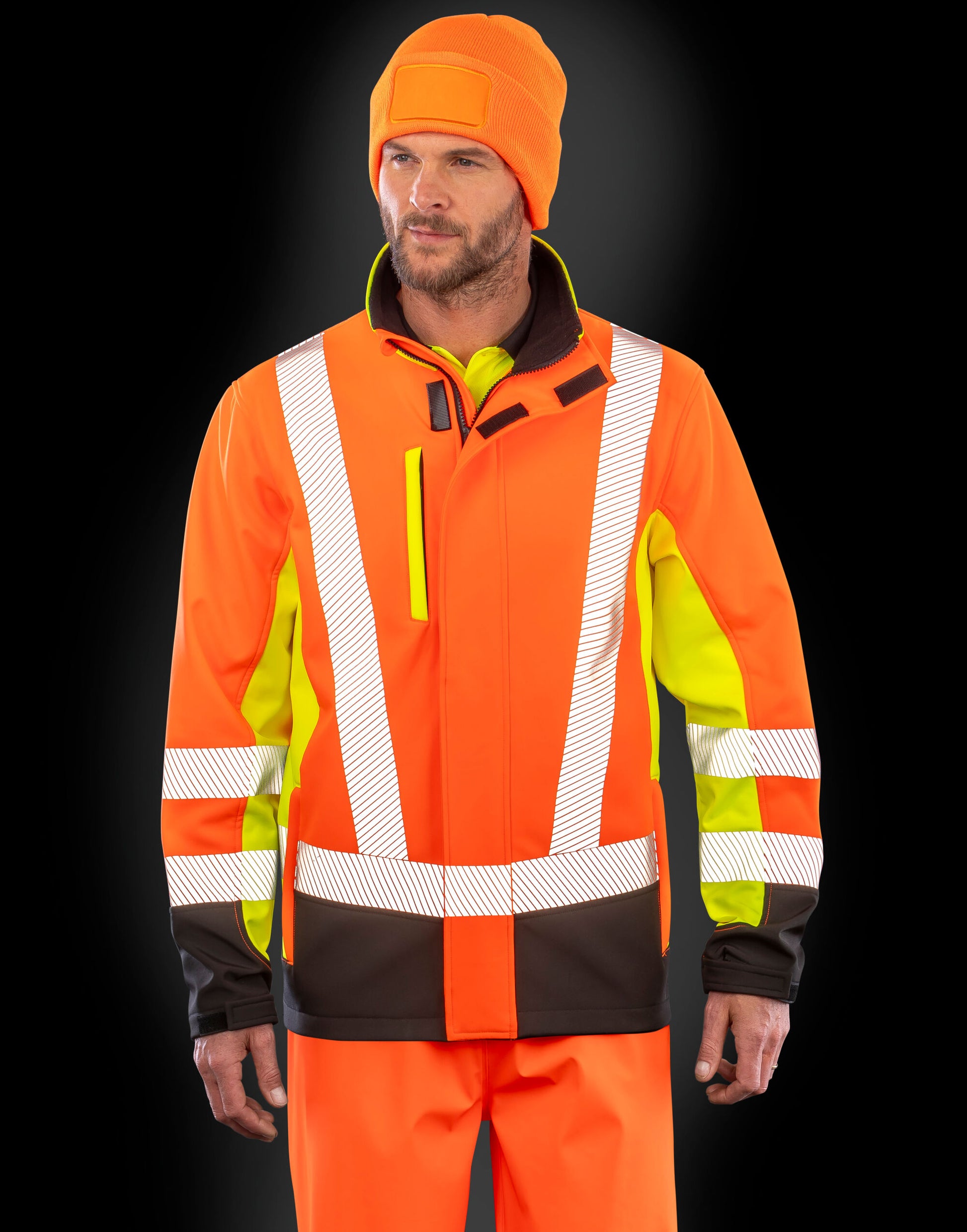 3-layer Printable 3-Tone Safety Softshel