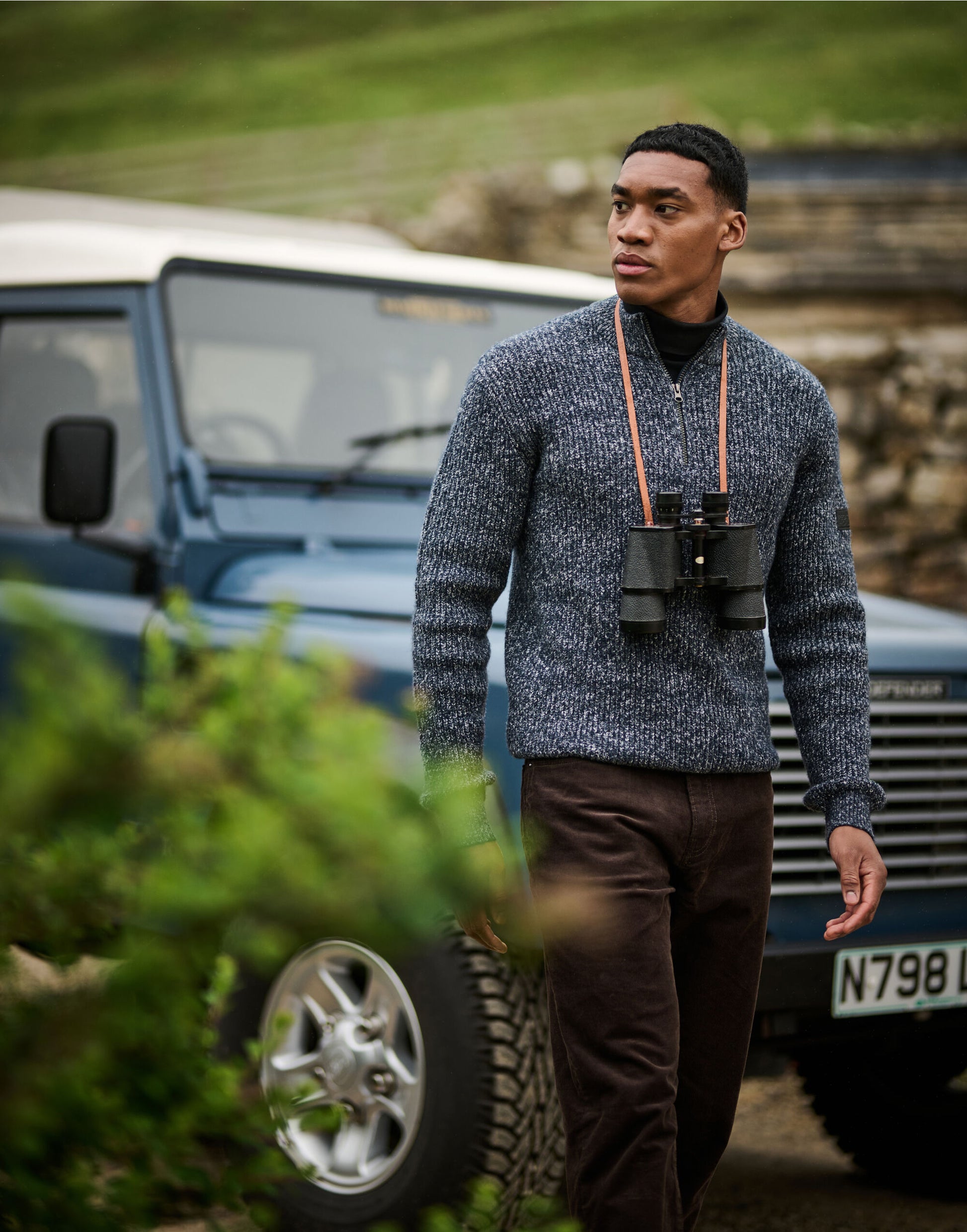 Soloman Zip Neck Knitted Pullove