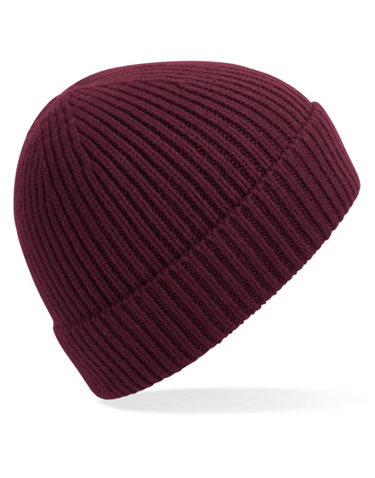 Engineered Knit Ribbed Beanie