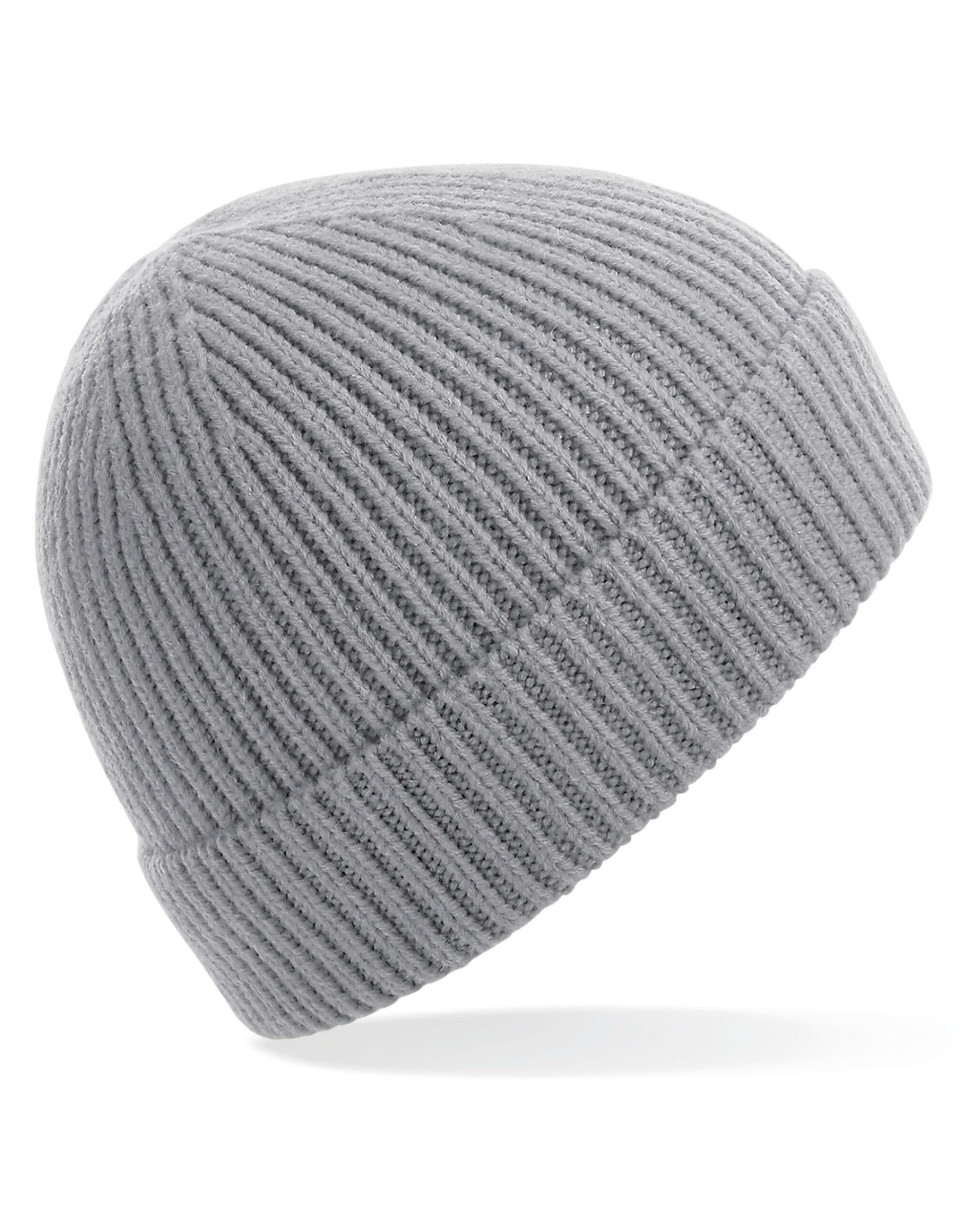 Engineered Knit Ribbed Beanie