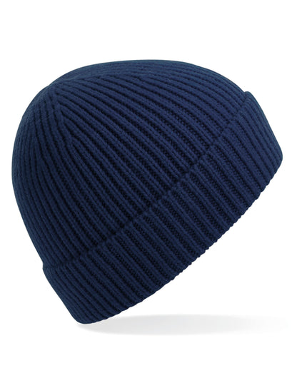 Engineered Knit Ribbed Beanie