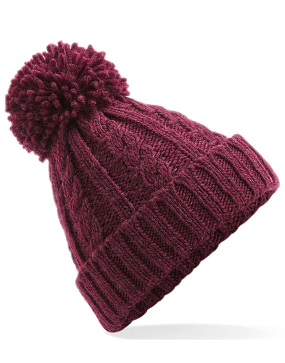 Cable Knit Melange Beanie